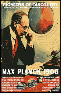 Max Planck Quantum Theory Educational or Infographic Poster