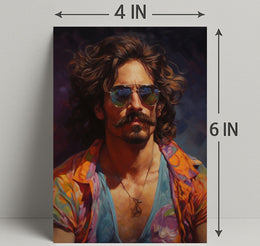 Vibrant Portrait Of A Modern Icon Modern Poster PosterGoat