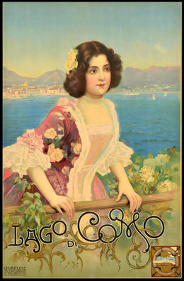 Lago Di Como Vintage Elegance Vintage Poster