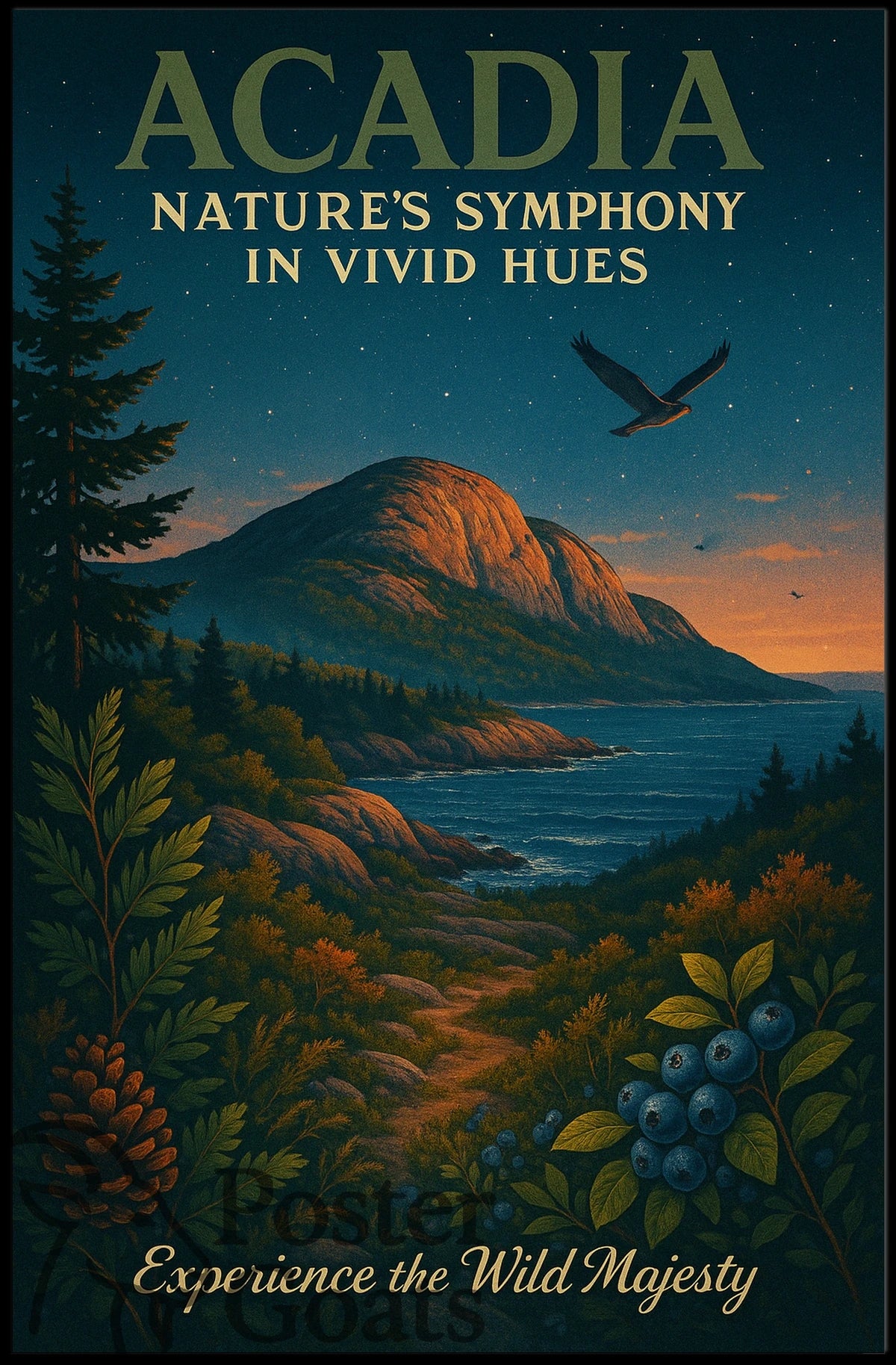 Experience the Wild with Acadia National Park Poster
