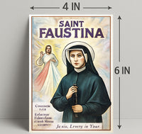 Saint Faustina Poster PosterGoat