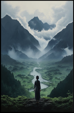 Serenity In The Mountains Poster