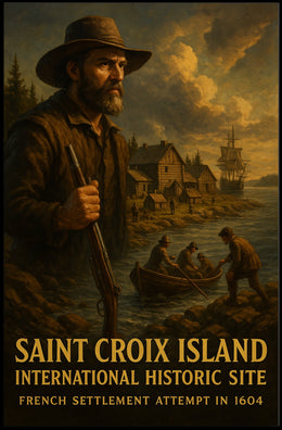 Saint Croix Island French Settlement Poster