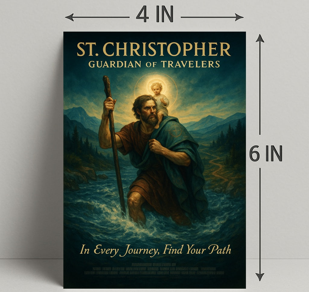 St. Christopher Guardian Of Travelers Poster