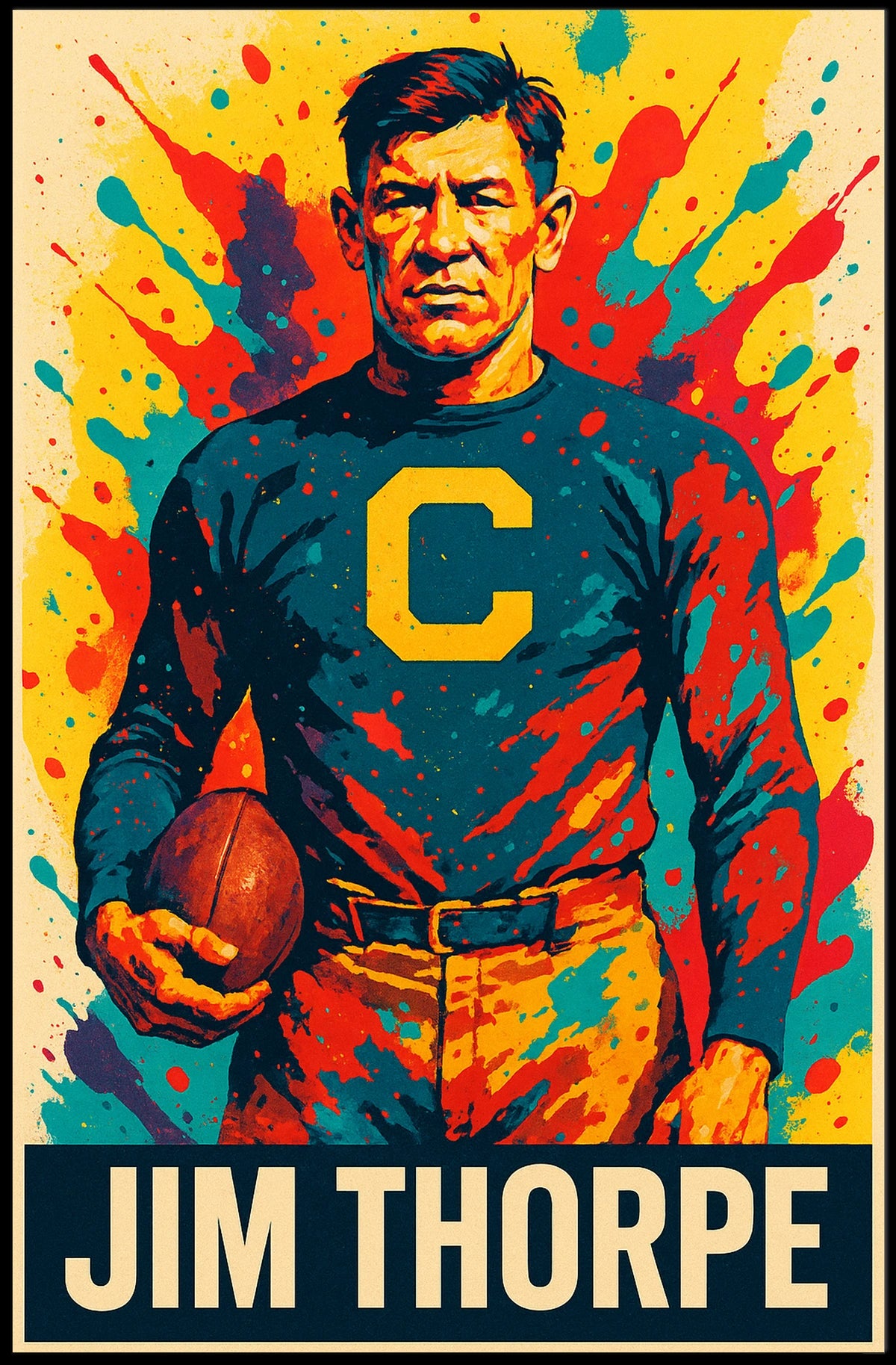 Jim Thorpe Athletic Legend Poster