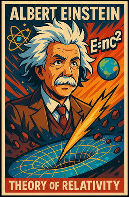 Albert Einstein Theory Of Relativity Poster