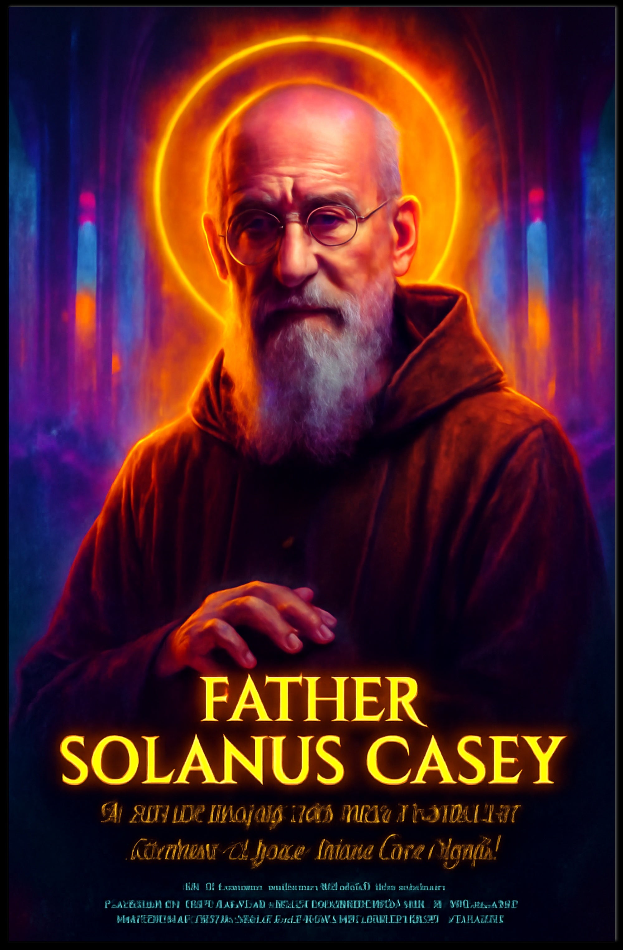 Father Solanus Casey Inspirational Religious Artwork Poster PosterGoat