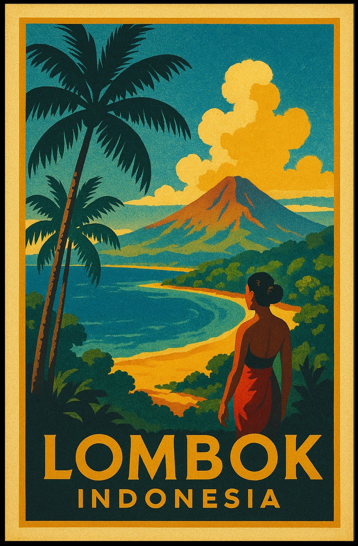 Lombok, Indonesia Poster
