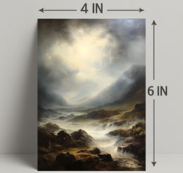 Majestic Mountain Landscape Poster