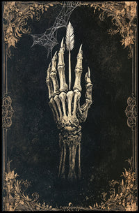Skeleton Hand With Arrow Poster