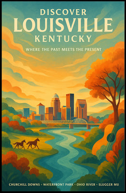 Discover Louisville, Kentucky Poster