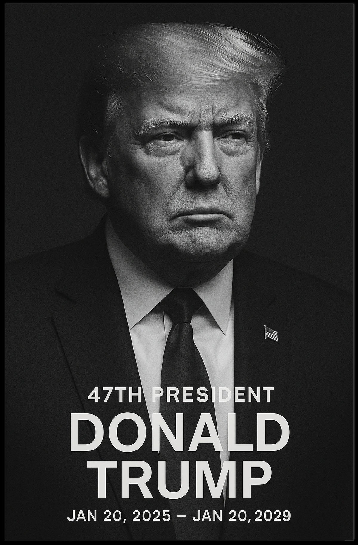 Donald Trump 47th President Poster