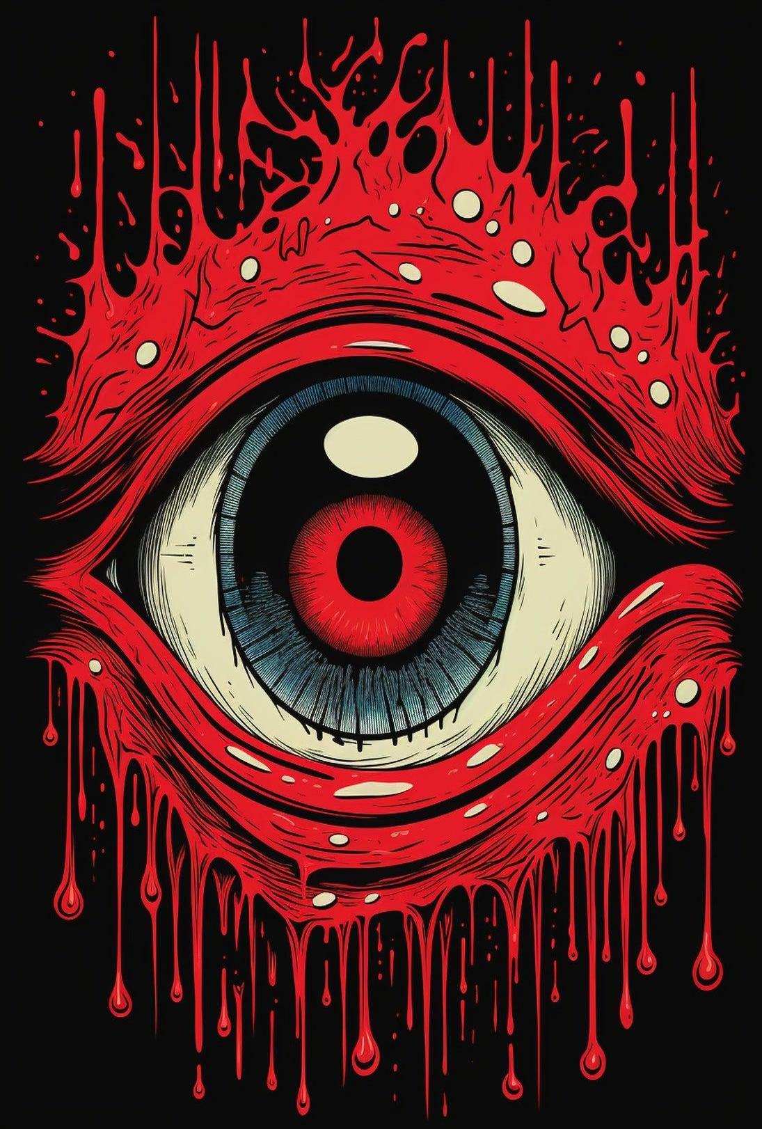 Bold Surreal Eye Pop Art Print - Artistic Poster