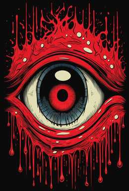 Bold Surreal Eye Pop Art Print - Artistic Poster