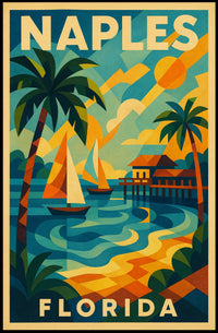Naples Florida A Tropical Paradise Poster Wall Art