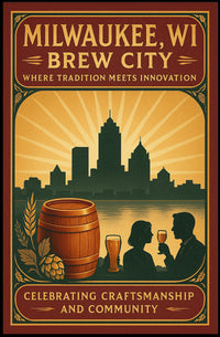 Brew City Milwaukee, WI Poster