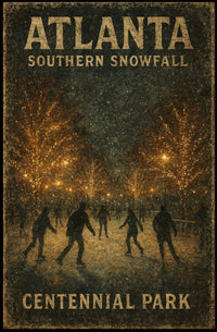 Atlanta Southern Snowfall Poster