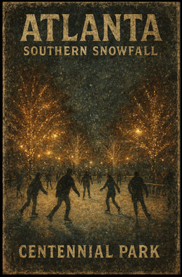 Atlanta Southern Snowfall Poster