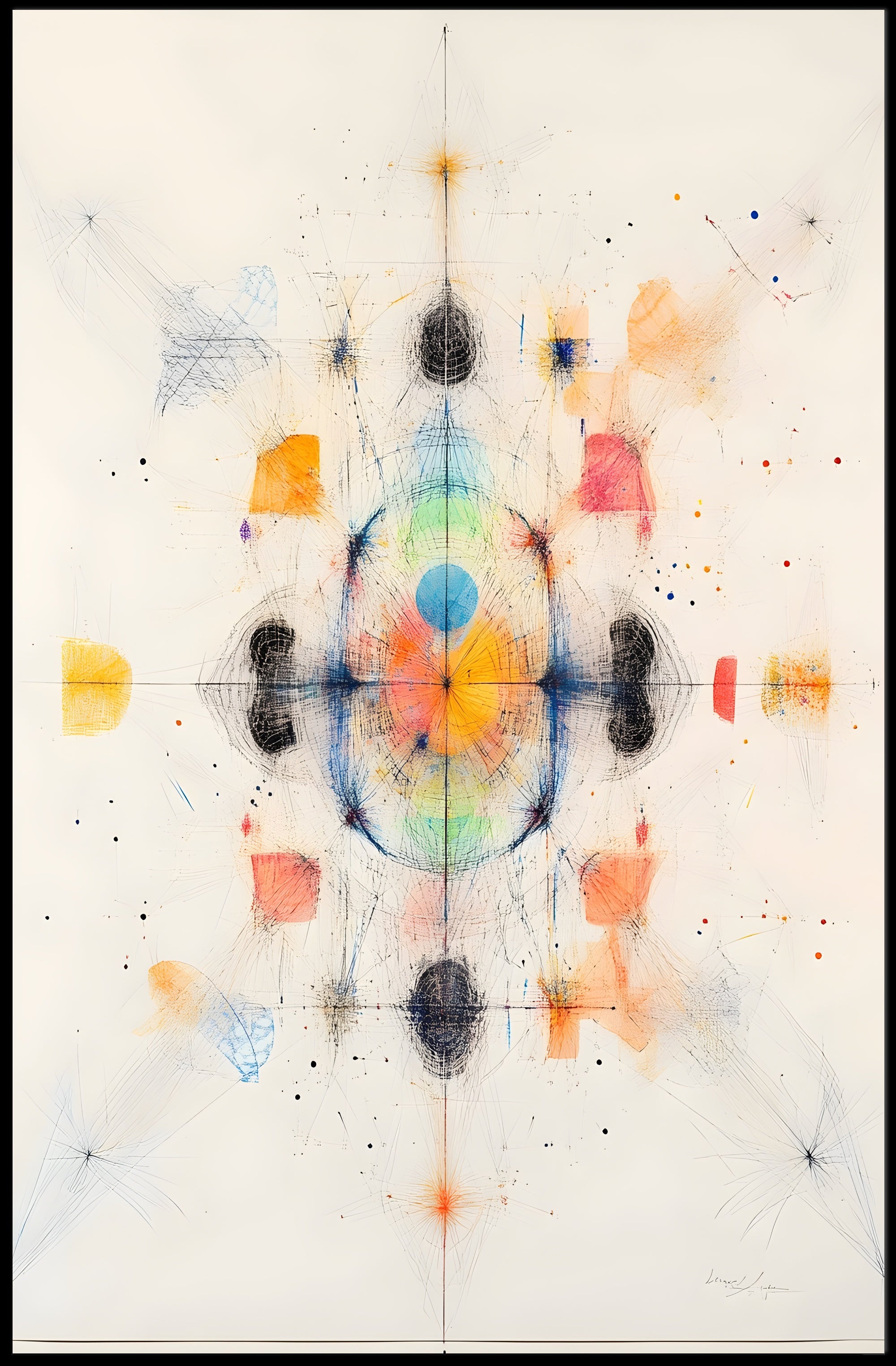 Abstract Symmetry Poster Modern Art Print