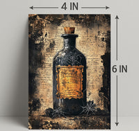 Vintage Potion Bottle Vintage Poster