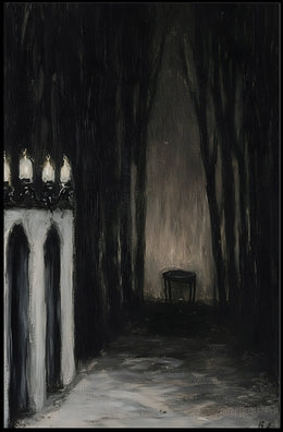 Mysterious Gothic Chiaroscuro Art Print - Abstract or Artistic Poster PosterGoat