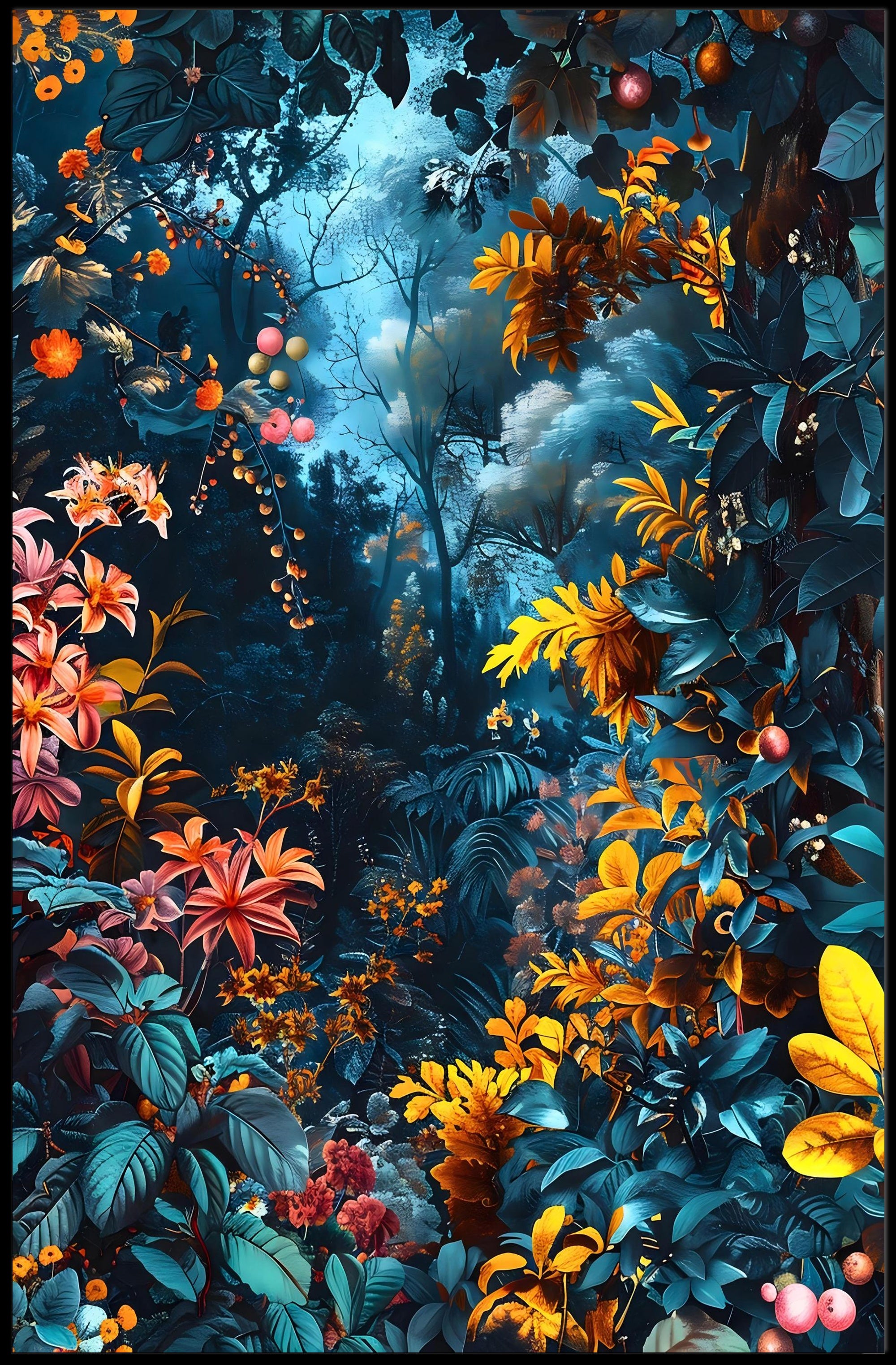 Enchanted Forest Wall Art Print for Decor