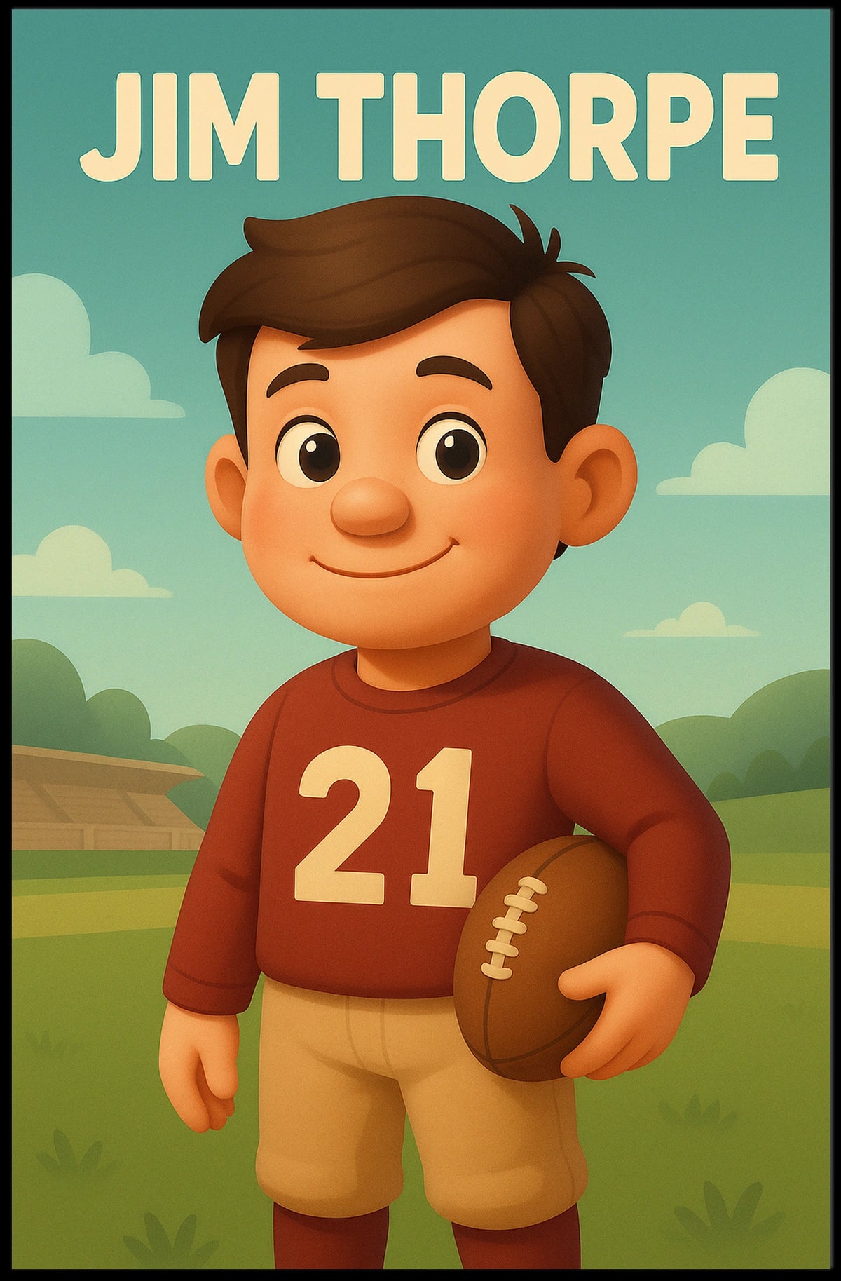 Jim Thorpe Legendary Athlete Poster