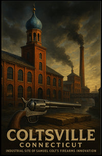 Coltsville, Connecticut Industrial Poster