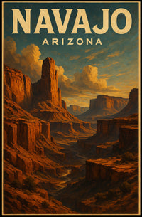 Navajo Arizona Landscape Poster