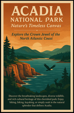 Acadia National Park Scenic Adventure National Park Poster