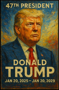 Donald Trump Leadership Legacy Proud Impressionism Poster
