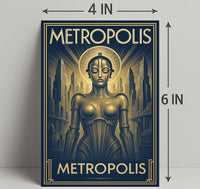 Metropolis  Art Deco Futurism Poster PosterGoat