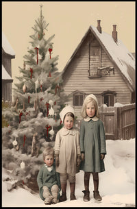 Vintage Holiday Charm Vintage Poster