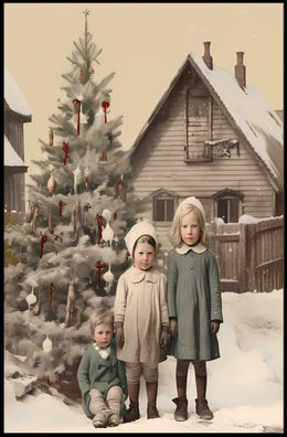Vintage Holiday Charm Vintage Poster