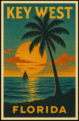 Key West Sunset Poster