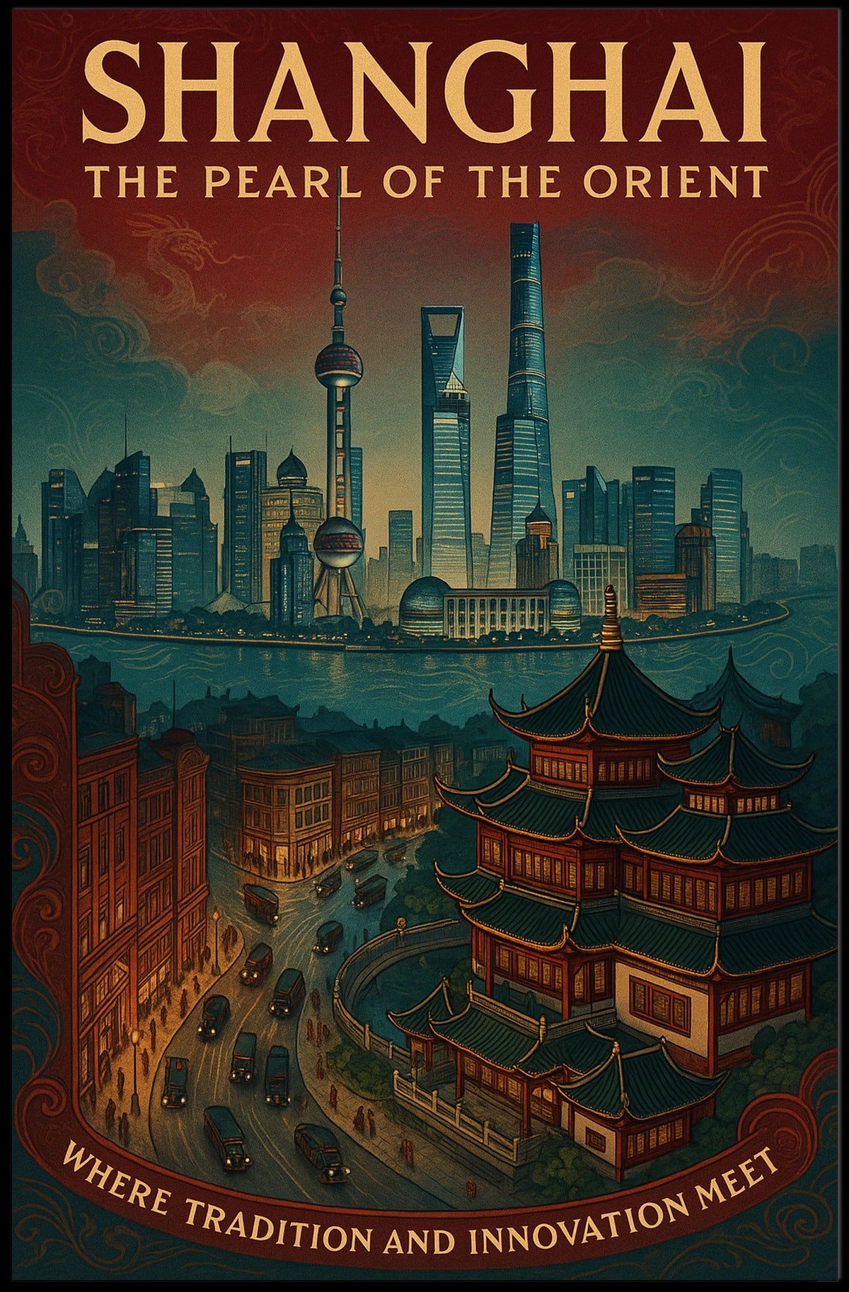 Shanghai The Pearl of the Orient Poster