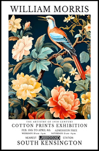 Victorian-Inspired William Morris Exhibition Artistic Poster