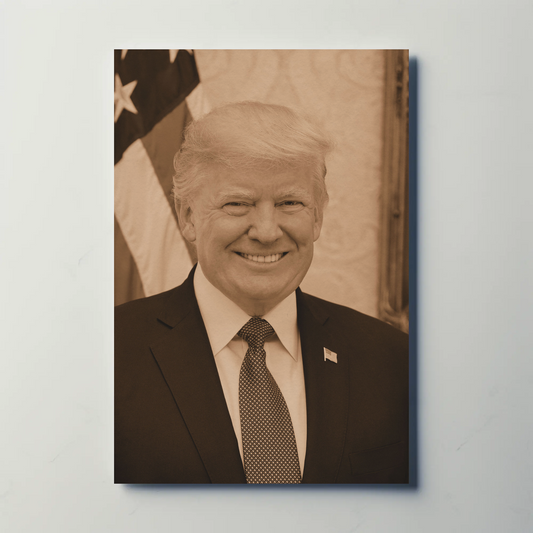Donald Trump 45th President Sepia Photo