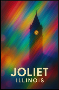 Joliet Cityscape Impressionism Wanderlust Poster