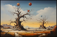 Surreal Landscape with Whimsical Eerie Fantasy Mythology Poster
