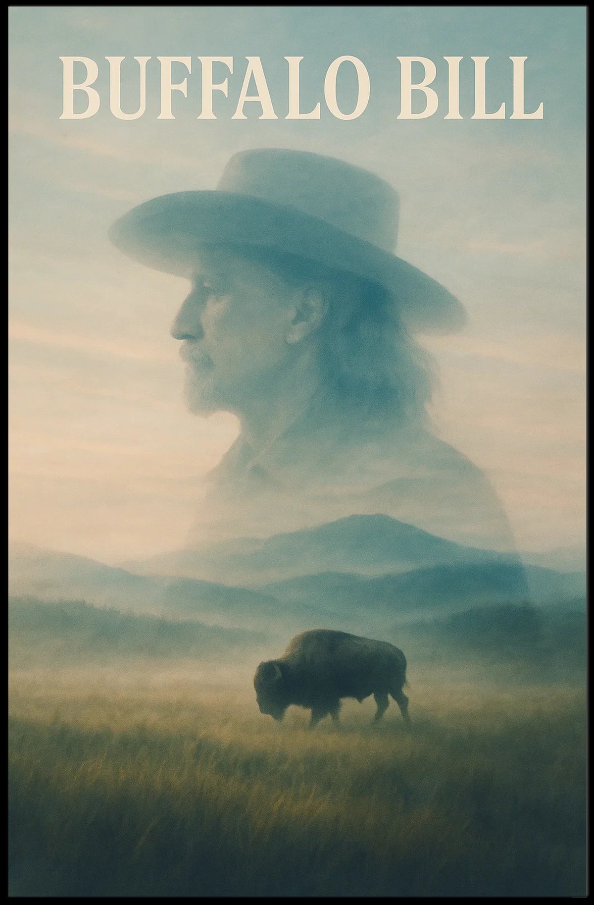 Buffalo Bill American Frontier Animal Poster