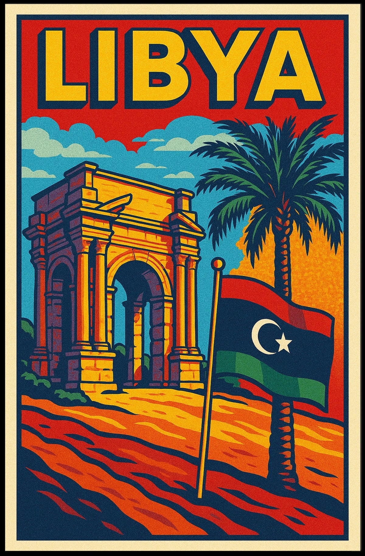 Libya Travel Poster