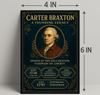 Carter Braxton A Founding Legacy Poster PosterGoat