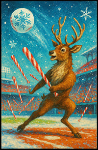 Winter Wonderland Baseball Poster