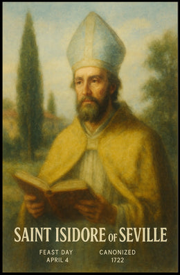 Saint Isidore Of Seville Poster