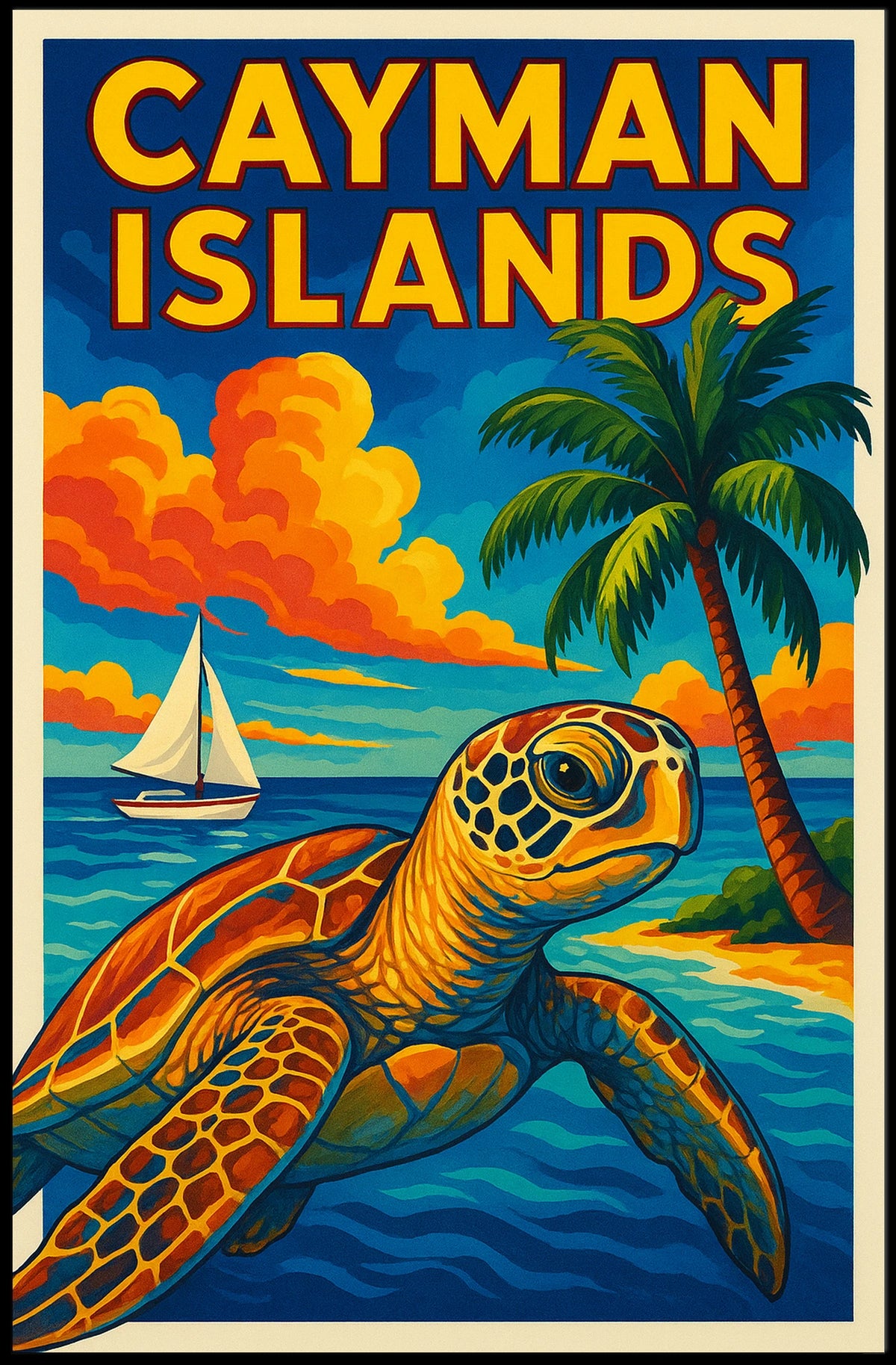 Cayman Islands Paradise Poster
