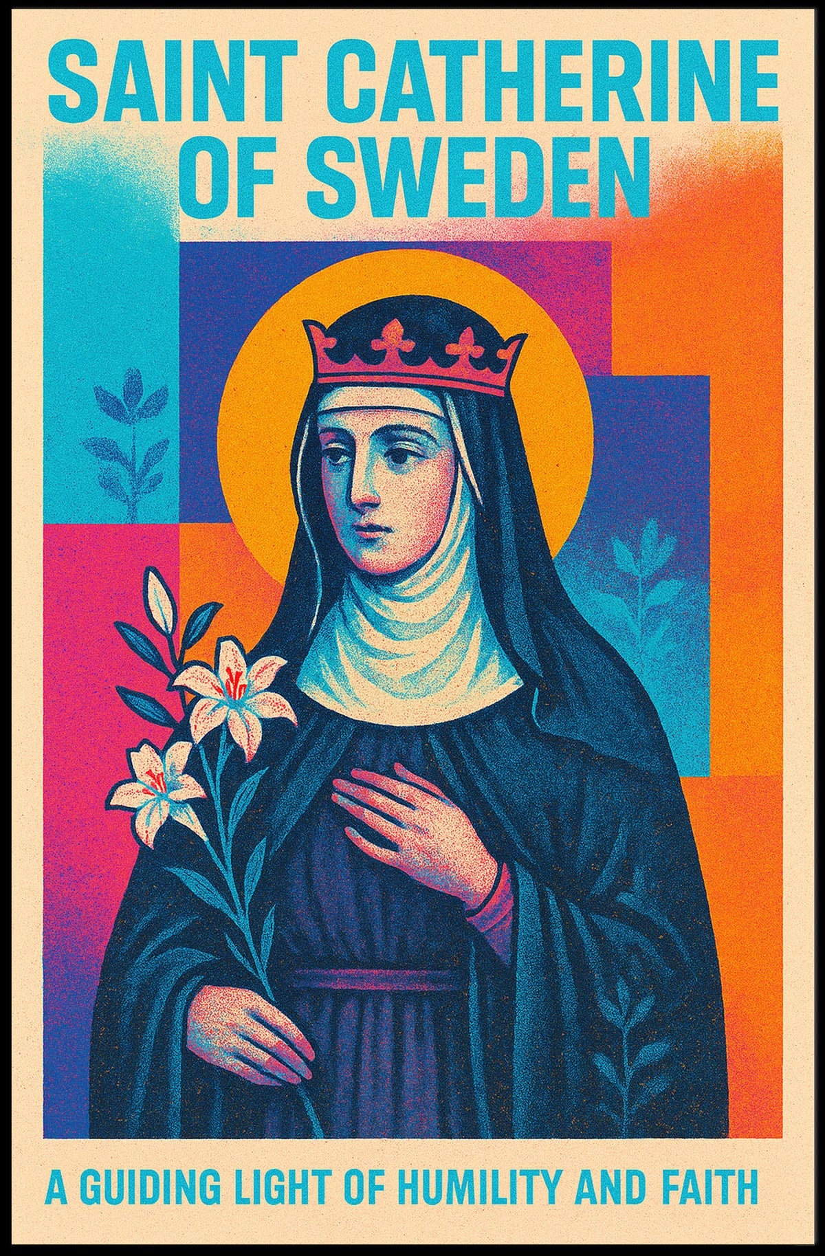 Saint Catherine of Sweden Poster