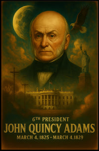 John Quincy Adams Presidential Neoclassical Realism Poster