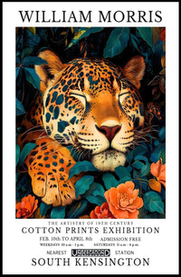 William Morris Exhibition Poster: Artistic Vintage Botanical Art Poster
