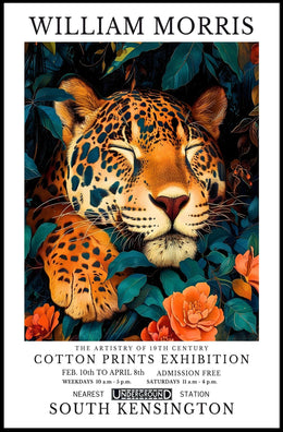 William Morris Exhibition Poster: Artistic Vintage Botanical Art Poster